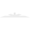 Ekena Millwork Saratoga Architectural Grade PVC Gable Bracket, 108"W x 18"H x 4"D x 6"F, 4/12 Pitch GBP108X18X0406SAR00 - alternate 3